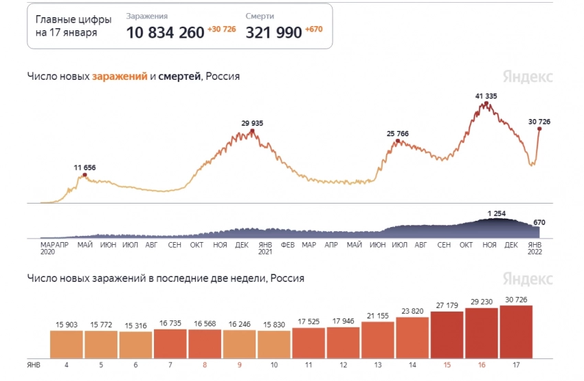 Биолог Тоневицкий предрек скачок заболеваемости коронавирусом в России к февралю
