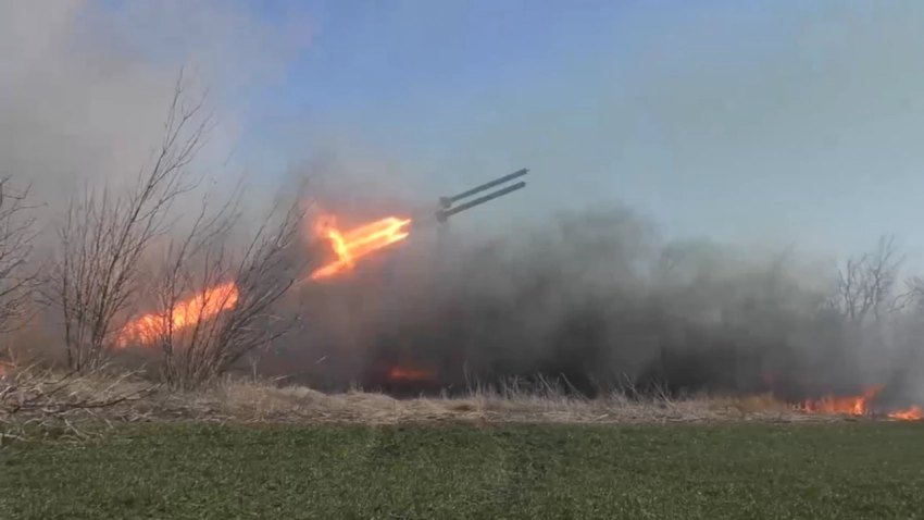 Боевое применение ТОС-1А «Солнцепёк в Мариуполе