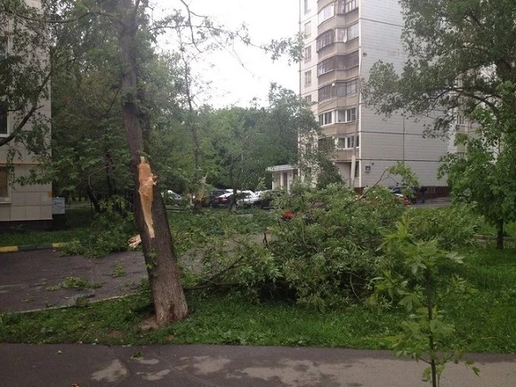 На Москву опять идет штормовой ветер