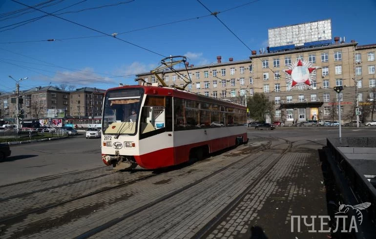 В Челябинске на месяц ограничат движение трамваев по проспекту Победы