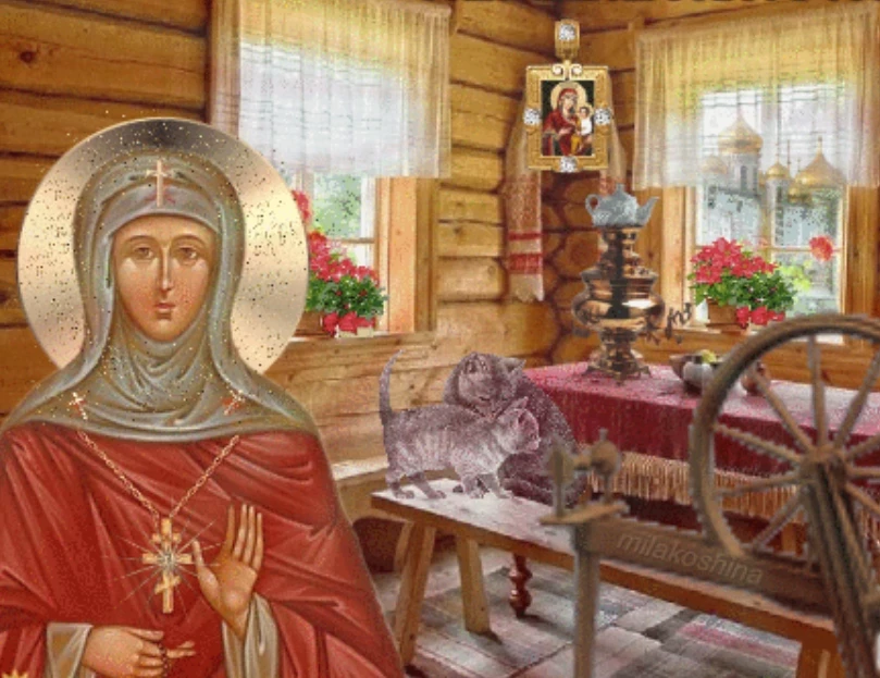 По поверьям, в день Харитины, 18 октября, пряли «животворную нить да холсты ткали