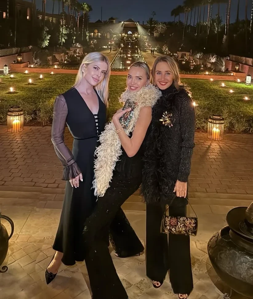 Жёны олигархов, Снежанна Георгиева с дочерью, Оксана Бондаренко, Екатерина Мухина и жена главы Газпромбанка на гала-ужине Valentino