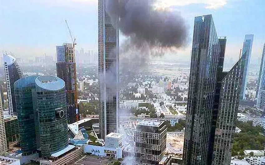 Иранский беспилотник взорвался у Международного финансового центра в Дубае